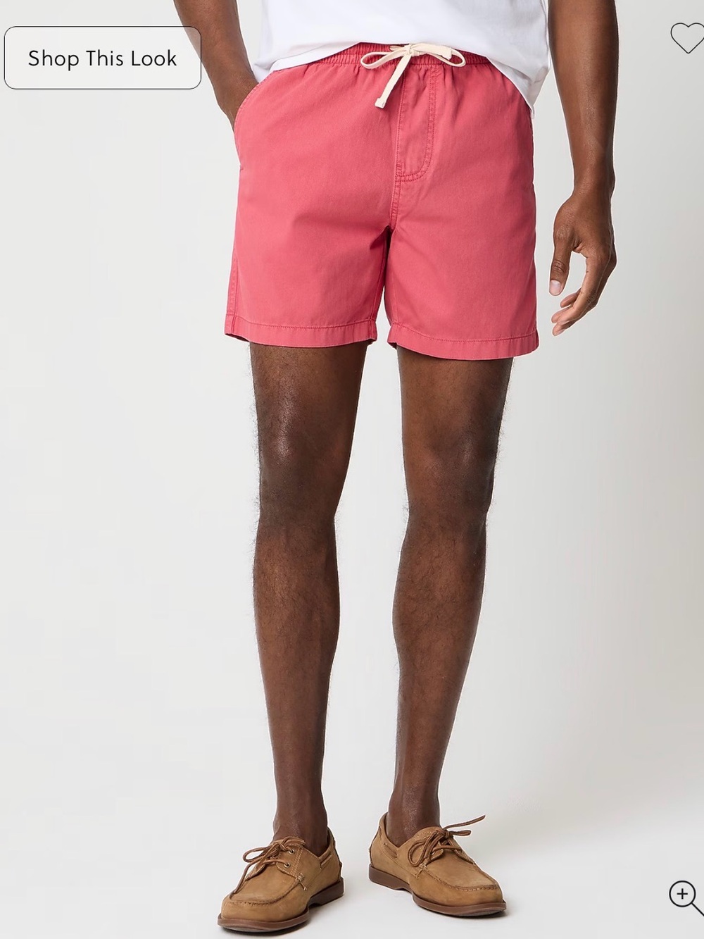 Men's Pink/Salmon Colored Drawstring Shorts J.Crew Dock Shorts size medium - Picture 6 of 9